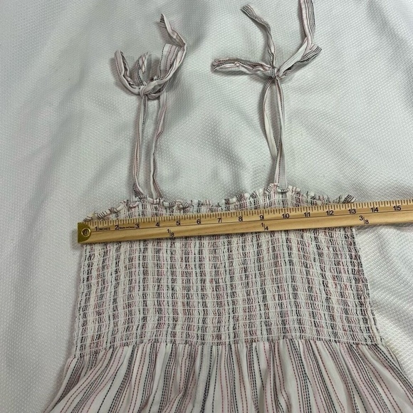 Hatch Jojo Striped Square Neckline White Red Blue Jumpsuit Sz S Women Maternity - Picture 4 of 10